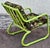 1980s Vintage Garden Chair in Green Tubular Steel, 1980s For Sale - Image 5 of 9