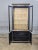 Late 20th Century Drexel Heritage Black Lacquer Et Cetera Chinoiserie China Cabinet Bookcase For Sale - Image 9 of 11