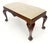 Heritage-Henredon Carved Mahogany Ball & Claw Chippendale Feet Ultra Suede Upholstery Bench MINT For Sale - Image 4 of 8