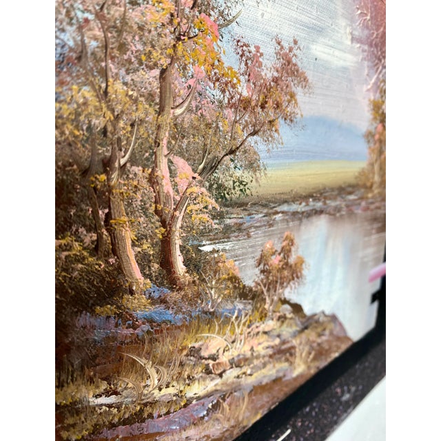 Black 1980s Memphis Style Postmodern Sci-Fi Signed Acrylic Painting on Canvas in the Style of J Kugler For Sale - Image 8 of 11