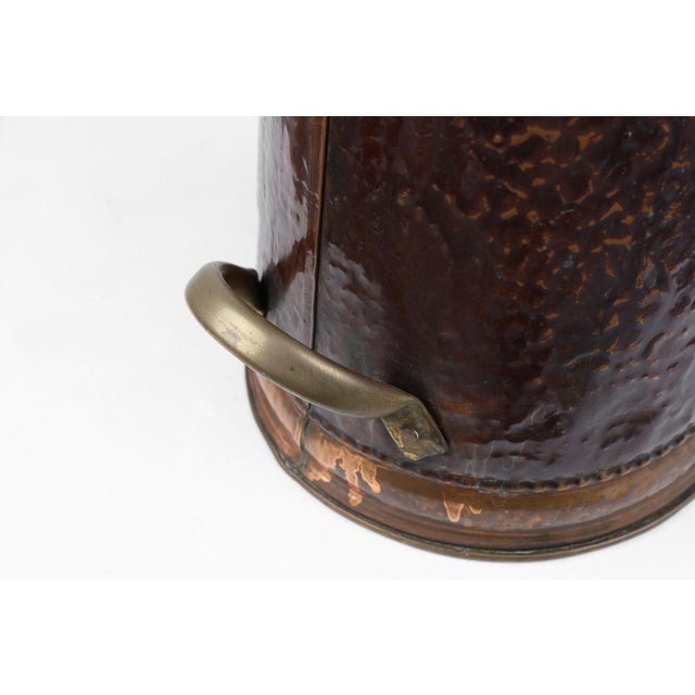 Goldenrod French Copper Umbrella Stand, 1890s For Sale - Image 8 of 12