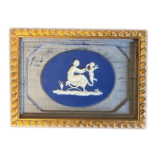 Antique 19th Century Wedgwood Jasperware Lady Templetown Neoclassical Plaque Scene of Domestic Employment For Sale