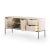 Eggshell Four Hands Trey Media Console, Dove Poplar For Sale - Image 8 of 12