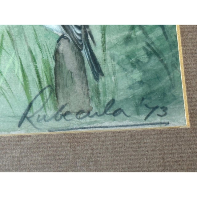 A Winter Gathering: Robin and Mixed British Songbirds — Original Watercolor on Paper in the Tradition of Archibald Thorburn For Sale - Image 13 of 18