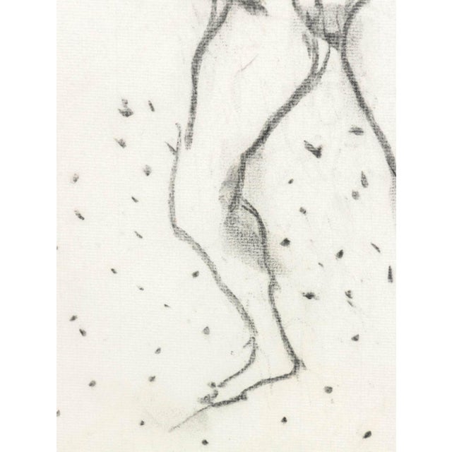 Late 20th Century Manfred Schwartz Nude Woman Study Charcoal For Sale - Image 5 of 7