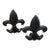 Vintage Cast Iron Fleur-De-Lis Bookends - Pair For Sale