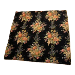 Vintage Decor of France Tapestry Card Table Sized Fruit Tablecloth