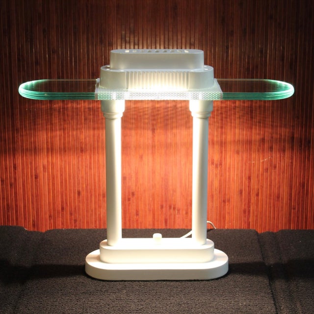 Mid-Century Modern White Kovacs Style Desk Lamp For Sale - Image 3 of 6