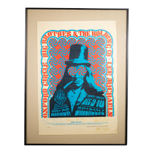 Original Big Brother & the Holding Company Concert Poster, Signed, San Francisco 1966