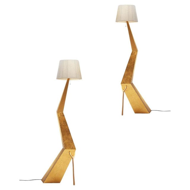 Surrealist Salvador Dali Gold Leaf Bracelli Sculpture Lamps by BD Barcelona Design, Set of 2 For Sale - Image 13 of 13