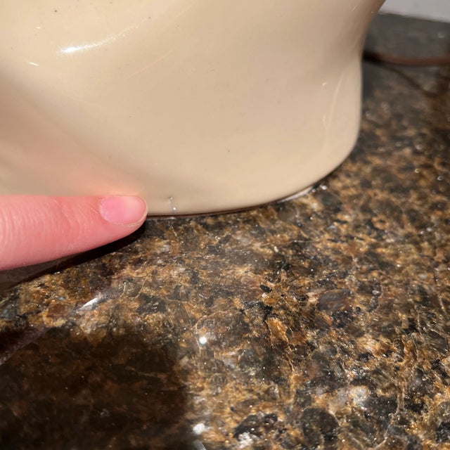 Mid-Century Modern 1980s Postmodern Large Ceramic Infinity Lamp For Sale - Image 3 of 6