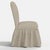 Stoffer Home x Cloth & Company Thelma Ruffle Camel Back Dining Chair in Burlap Mini Gingham For Sale In Chicago - Image 6 of 7