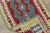 1960s 1960s Turkish Geometric Red and Blue Hand Knotted Kilim Rug For Sale - Image 5 of 13