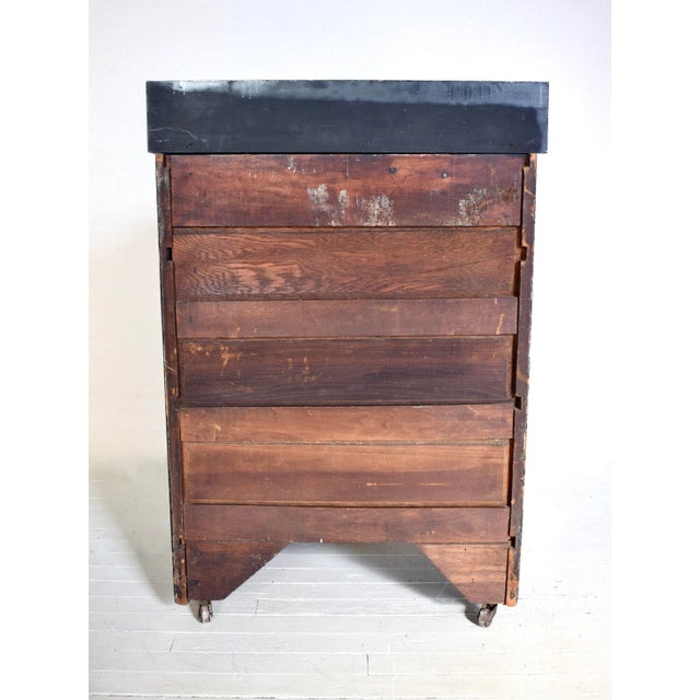 Hand Painted Folk Art Wash Stand Cabinet, American, Solid Wood, 19th Century For Sale - Image 12 of 12