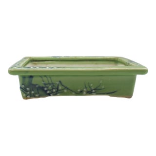C. 1930 Japanese Porcelain Celadon Bonsai Pot For Sale