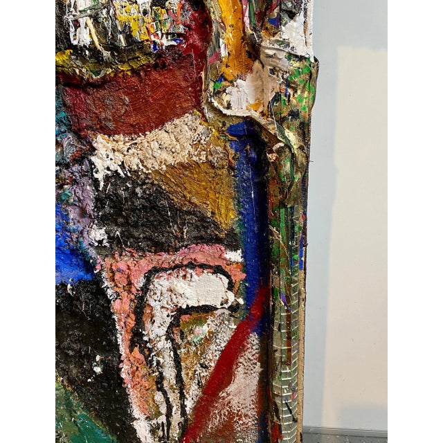 Loren Munk, Mixed Media Neo Expressionist Collage Assemblage Painting Sculpture Art Brut, 1984 For Sale - Image 4 of 13