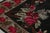 1950s Mid Century Bessarabian Kilim Rug Vintage Black Red Floral Pattern Flat Weave For Sale - Image 5 of 9
