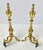 Pair of Vintage Brass Urn & Spiral Federal Style Flame Top Andirons – Claw & Ball Feet For Sale - Image 10 of 13
