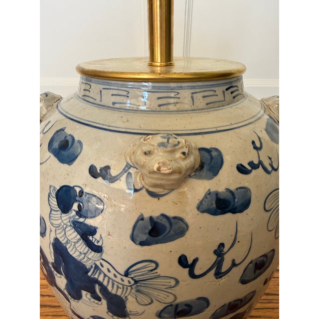 Showcasing classic Asian folk artistry and a bold baluster profile, this contemporary ceramic ginger jar lamp features...