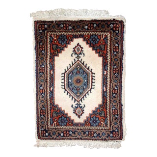 1970s Handmade Vintage Persian Hamadan Rug For Sale