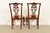Ethan Allen Chippendale Carved Mahogany Dining Chairs, Set of Six For Sale - Image 10 of 12