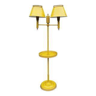 Vintage Hollywood Regency Toleware Floor Lamp For Sale