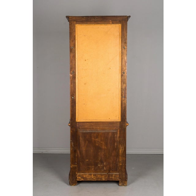 Brown 19th Century French Mahogany Display Cabinet in Louis Philippe Style For Sale - Image 8 of 13