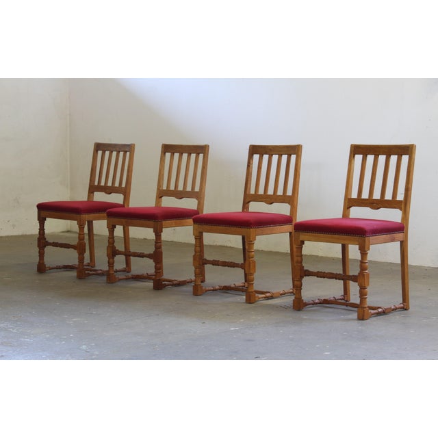 Our head of wood restoration looked at these chairs and remarked that they carry the feeling of a farmer becoming a king....