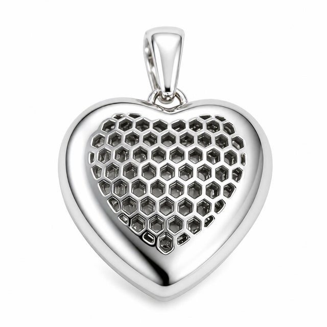 Contemporary Platinum Heart Pendant For Sale - Image 3 of 3