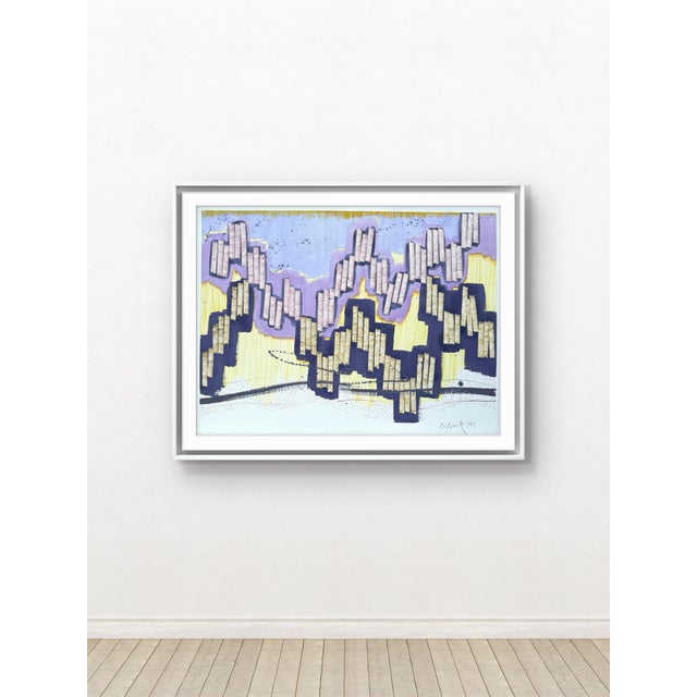 Stunning Barbara Beck 1987 watercolor painting on paper. Signed and dated.