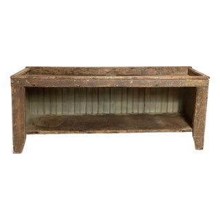 Late 19th Century American Primitive Bucket Bench For Sale