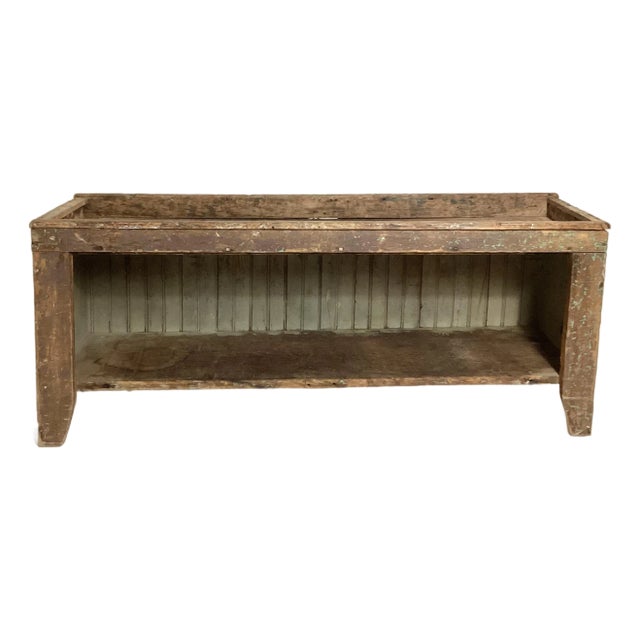 Late 19th Century American Primitive Bucket Bench For Sale