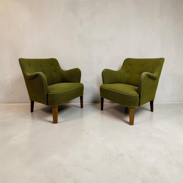 Model 1748 Armchairs by Peter Hvidt for Fritz Hansen, Denmark, 1950s, Set of 2 For Sale - Image 11 of 12