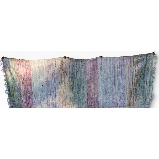 American Large Antique American Woven Textile Wall Hanging 5x7 For Sale - Image 3 of 18