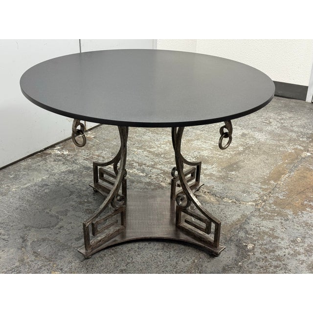 Design Plus Gallery presents a Directorie Round Table. A refined blend of classical geometry and artisanal metalwork, this...