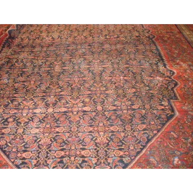 1920's Antique Persian Bijar Palace Carpet For Sale In New York - Image 6 of 12