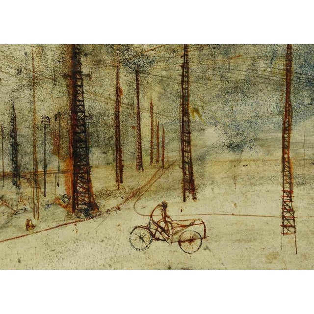 Renzo Vespignani, Suburbs, 1970s, Canvas For Sale - Image 3 of 4
