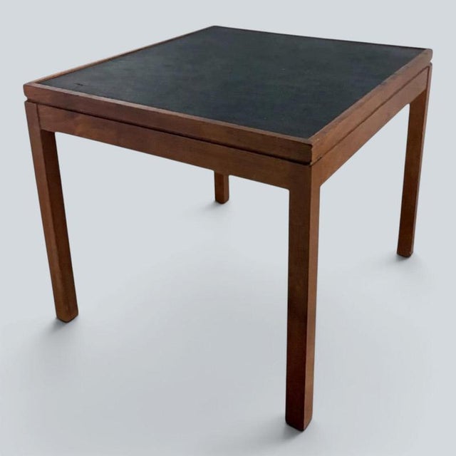 Contemporary Mid-Century Turntable Stand from Hacker Radio in Teak and Vinyl For Sale - Image 3 of 8