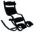 Mid-Century Black Fabric Gravity Rocking Lounge Chair by Peter Opsvik for Stokke, 1980s For Sale