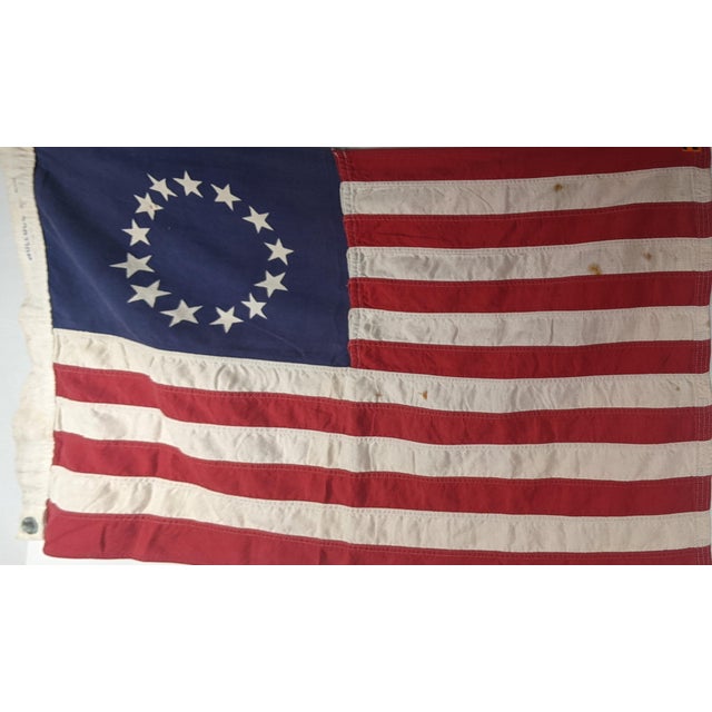 American Vintage Bull Dog Bunting Dettra 13-Star Sewn American Flag, Red, White & Blue For Sale - Image 3 of 9