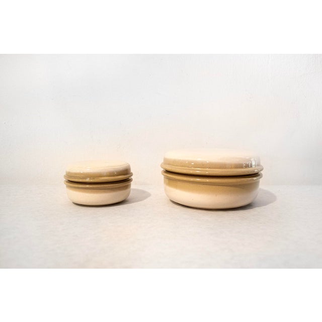 Ceramic Ceramic Boxes by Franco Bucci for Pesaro Workshop, Italy, 1970s, Set of 2 For Sale - Image 7 of 7