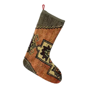Turkish Kilim Rug Christmas Stocking