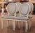 Mid-Century French Louis XVI Painted Dining Side Chairs With Fabric, Set of 4 For Sale In Dallas - Image 6 of 11