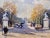 French Andre Michel -1940s Champ Elysees Parisian Scene-Oil Painting For Sale - Image 3 of 9