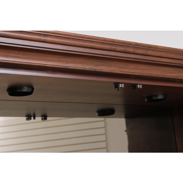 Wood Stickley Cherry 2 Door 2 Drawer Bookcase For Sale - Image 7 of 18