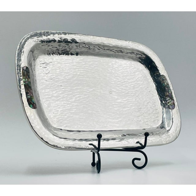 1970s Los Castillo Taxco Pelican Creamer, Sugar & Serving Tray, Mexican Silversmithing - 3pcs For Sale - Image 16 of 18