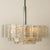 Gold Cylindrical 3 Tier Ice Glass Chandelier attributed to Doria Leuchten, 1960s For Sale - Image 8 of 18