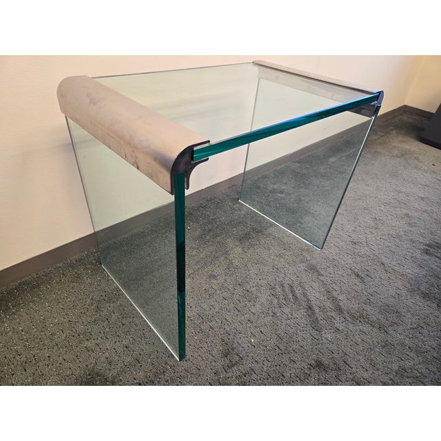 Pace Collection Glass Waterfall End Table For Sale In New York - Image 6 of 8