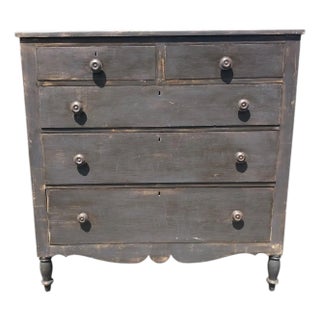 19th Century Painted Sheraton Chest For Sale