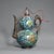 This is a finely crafted antique cloisonné enamel ewer or wine pot, featuring a double-gourd (hulu) form, a traditional...
